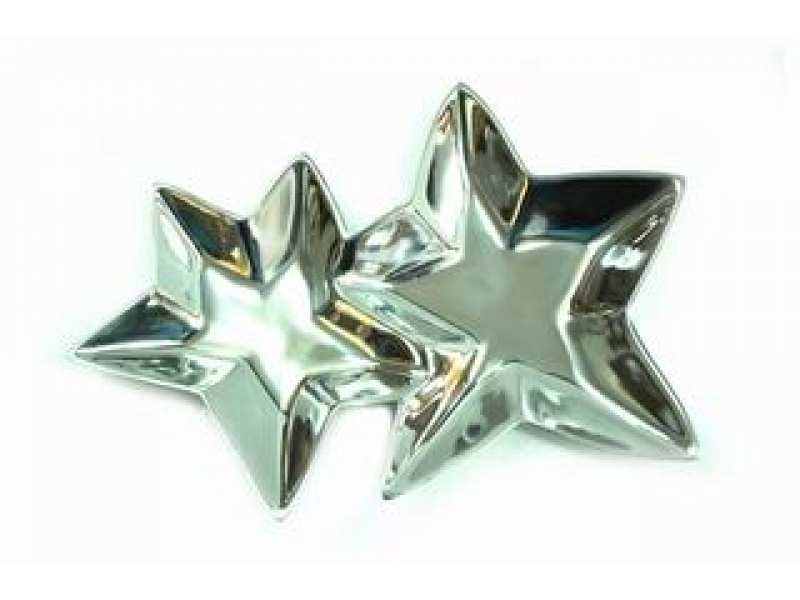 ADORNO  TEQUISQUIAPAN ESTRELLAS DE PEWTER DOBLE GDE